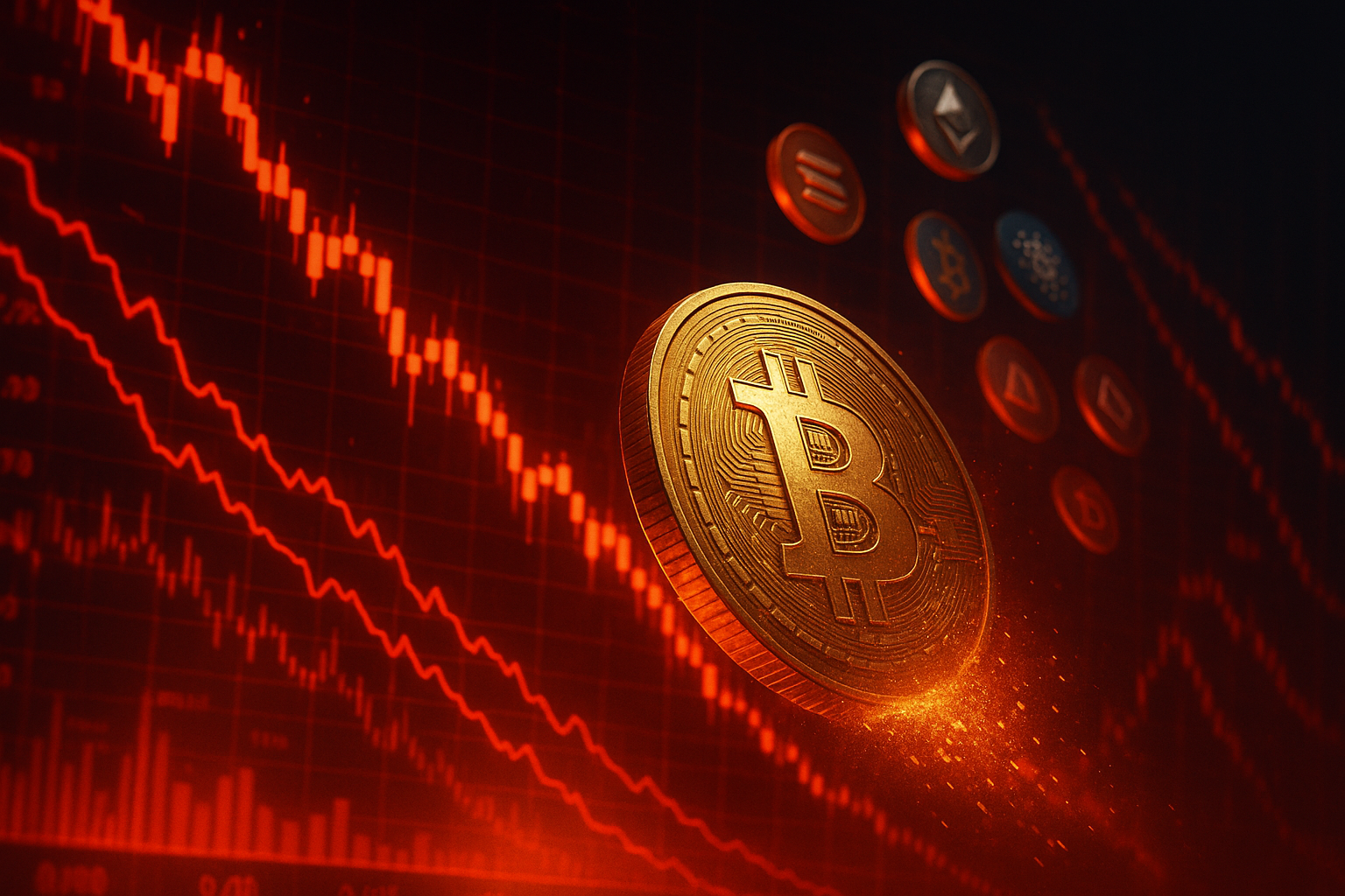 Bitcoin abaixo de 95 mil derruba altcoins: o que mudou no humor do mercado