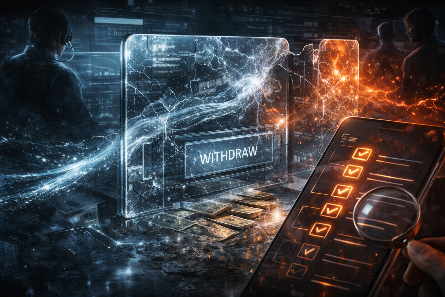 Sinal de alerta e risco de golpe em plataforma online