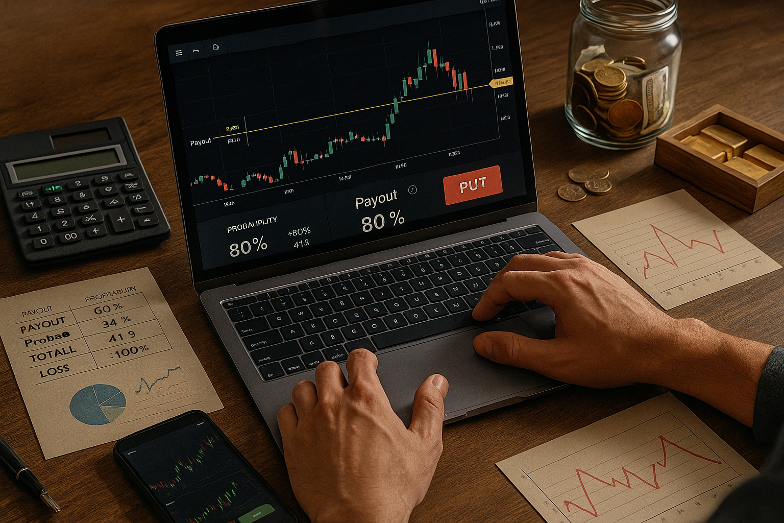 grafico de pizza com pequena fatia para opcoes binarias em carteira de investimentos