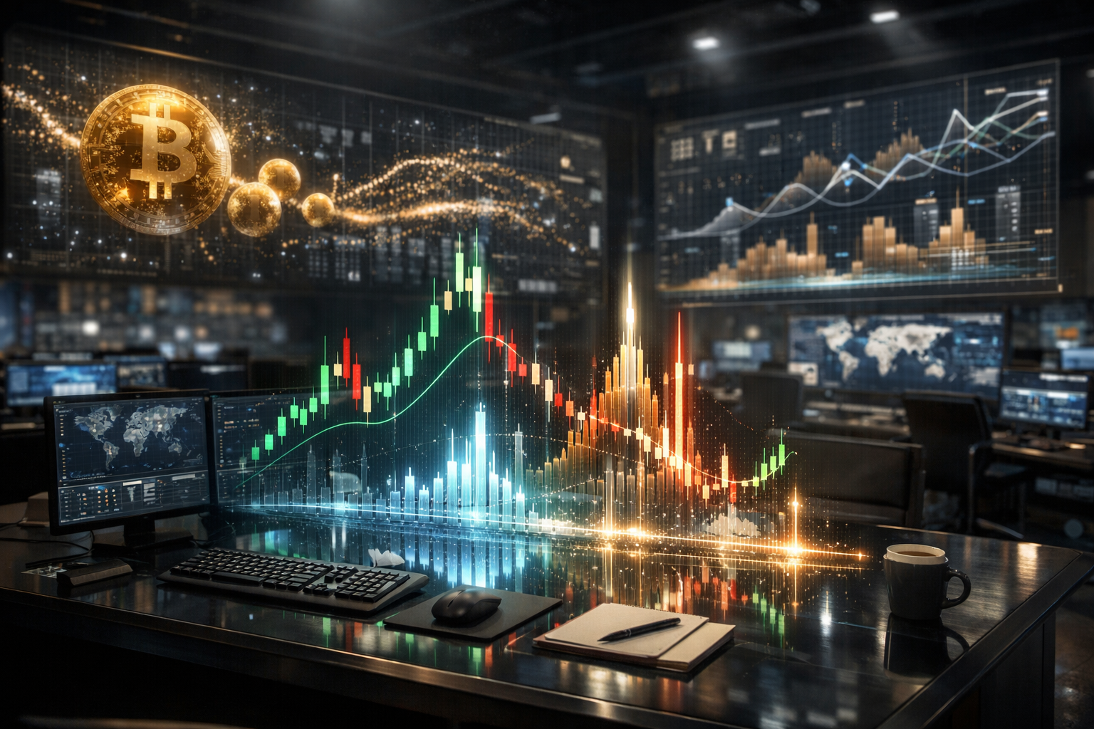 Criptomoedas hoje: 5 dados que importam (preço, volume, dominância, juros e derivativos)