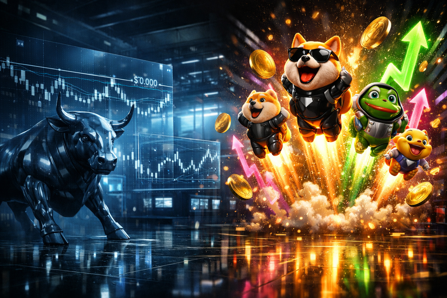 Criptomoedas hoje: por que memecoins disparam quando falta tendência no “mercado sério”