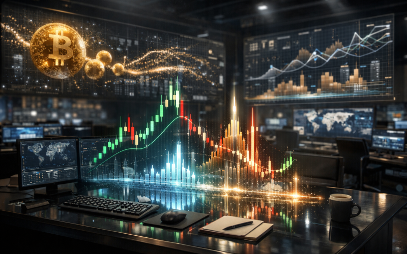 Criptomoedas hoje: 5 dados que importam (preço, volume, dominância, juros e derivativos)