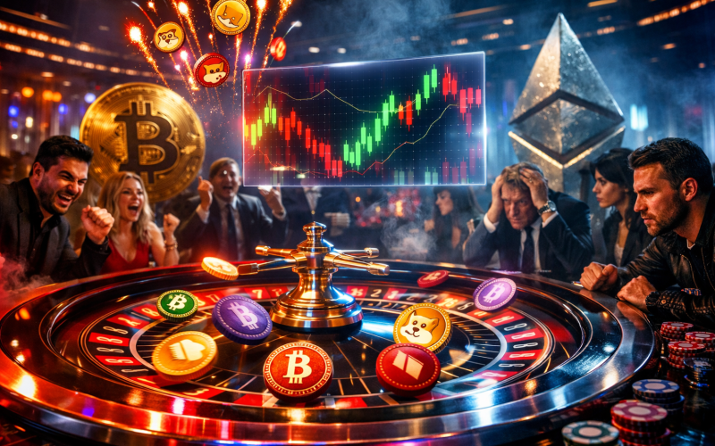 Criptomoedas hoje: por que as maiores moedas ficam “paradas” enquanto o cassino pega fogo