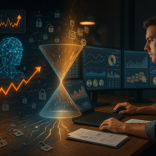 Visual de métricas de auditoria para bot de sinais com IA, incluindo drawdown, amostra e consistência
