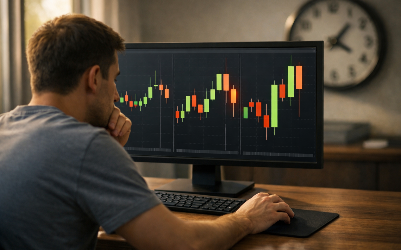 Velas (candlesticks) em opções binárias: os padrões que iniciantes mais confundem (e por que contexto é tudo)