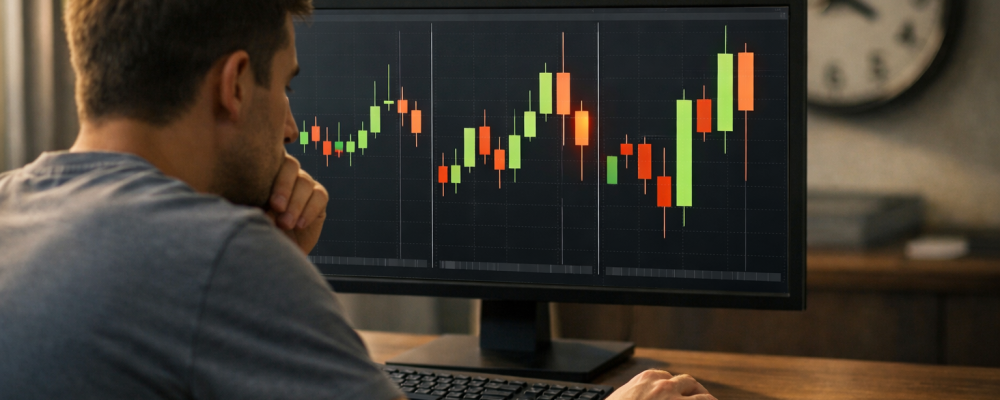 Velas (candlesticks) em opções binárias: os padrões que iniciantes mais confundem (e por que contexto é tudo)