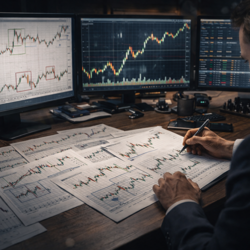 Teste de estratégia em opções binárias: backtest manual simples + como testar em demo/pequena banca sem enviesar (amostra mínima)