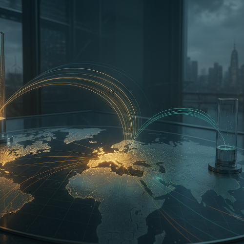 Mapa da Europa com gráficos de barras mostrando crescimento recorde em ETFs europeus