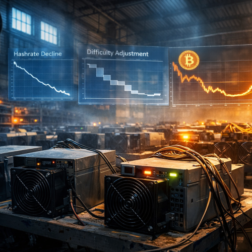 Capitulação de mineradores pode sinalizar retomada do Bitcoin? Por que o hashrate vira termômetro do ciclo