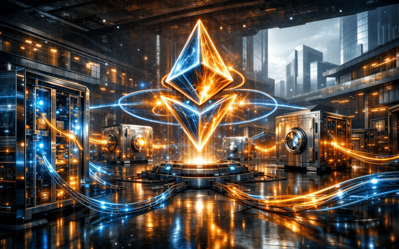 Ethereum e “tesourarias cripto” em escala: o que o avanço do staking institucional (BitMine) muda na tese de infra + rendimento