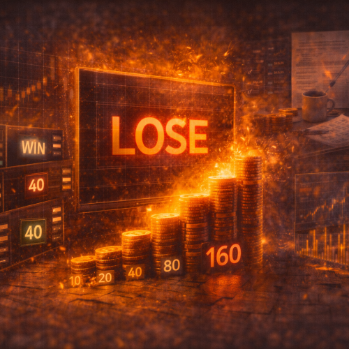 Martingale em opções binárias: por que parece funcionar no começo (e por que o risco cresce mais rápido do que você imagina)