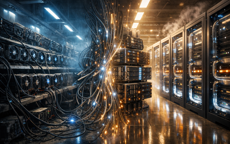 Da mineração para IA: como o ciclo força empresas cripto a virarem infraestrutura de computação