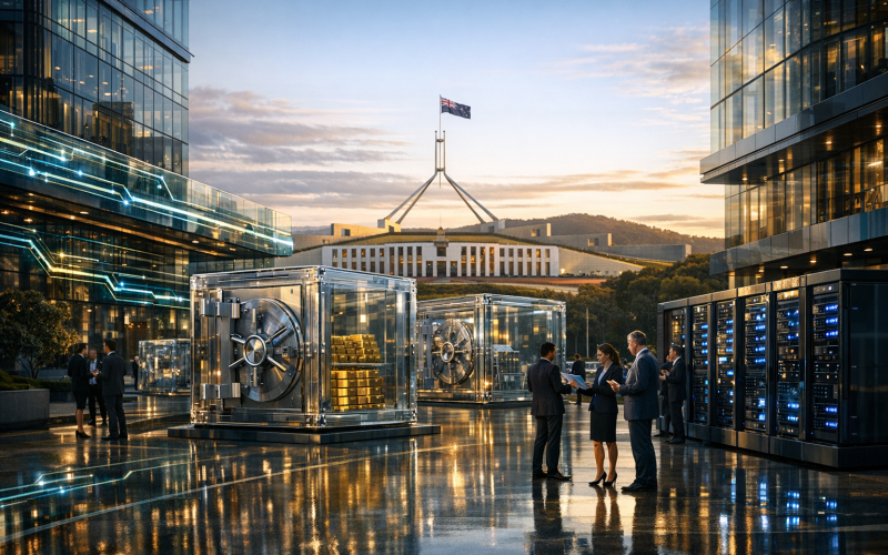 Austrália avança com projeto de lei para regular plataformas cripto e custódia tokenizada