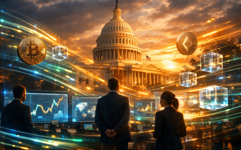 Projeto de lei cripto nos EUA: por que um draft com “status legal” mais claro pode mudar sentimento e rotação no mercado