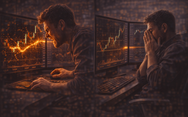 Revenge trading em opções binárias: o que é, por que explode sua banca e o protocolo anti-vingança após perder