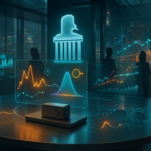 tela de aplicativo mostrando prediction markets e contratos de evento para investidores de varejo