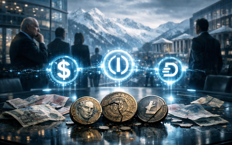 FMI/BIS em Davos alertam: stablecoins podem pressionar estruturas monetárias em países frágeis