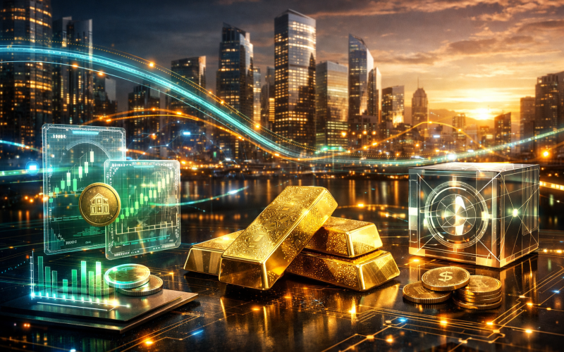 Tokenização em 2026: por que ações, fundos e ouro tokenizados ganham tração e a disputa vira infraestrutura